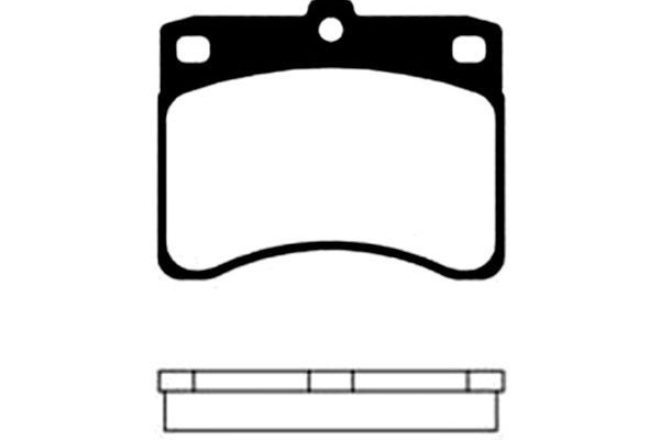 KAVO PARTS Комплект тормозных колодок, дисковый тормоз BP-1504